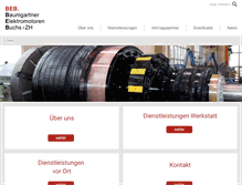 Tablet Screenshot of baumgartner-ag.ch